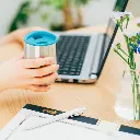 Stainless Steel Mug MIOLOVE, Yellow 5.webp