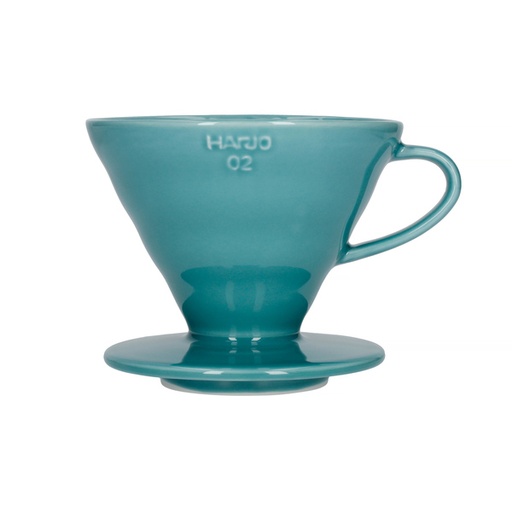 [4977642729858] Hario V60 02 Turquoise Green Ceramic Dripper