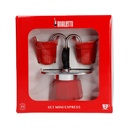 Bialetti Mini Express 2tz Red + 2 cups