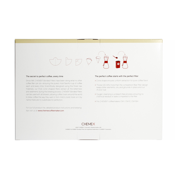 Chemex Paper Filters Natural Unfolded - 3 cups