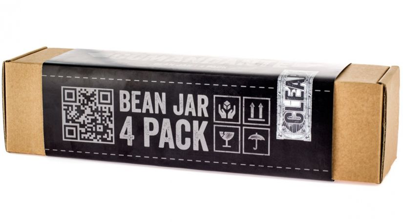 Comandante Bean Jar - Clear Glass + lid/cap - 1 jar