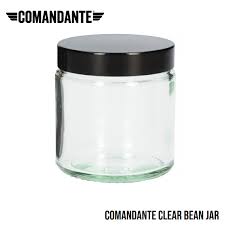 Comandante Bean Jar - Clear Glass + lid/cap - 1 jar