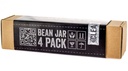 Comandante Bean Jar - Clear Glass - 4 Pack
