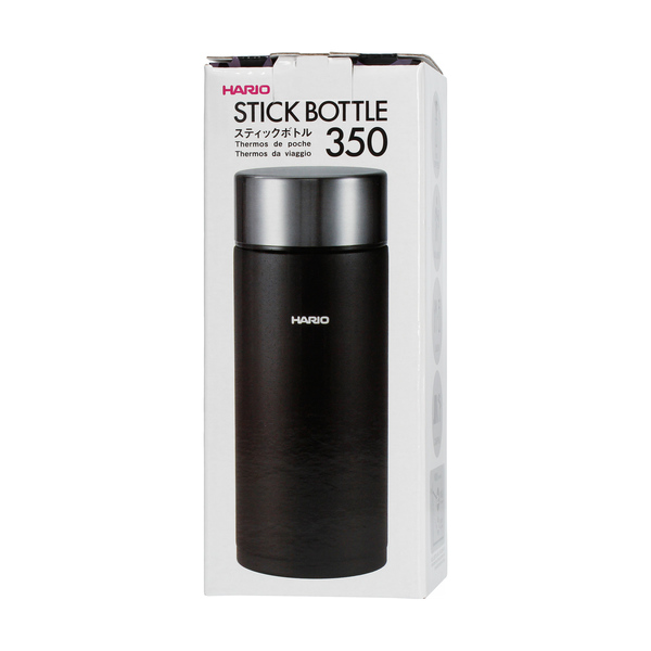 Hario Stick Bottle - Grey Thermal Flask Black - 350ml