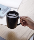 Hario Heat Retention Mug with lid 300ml Black