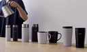 Hario Heat Retention Mug with lid 300ml Black