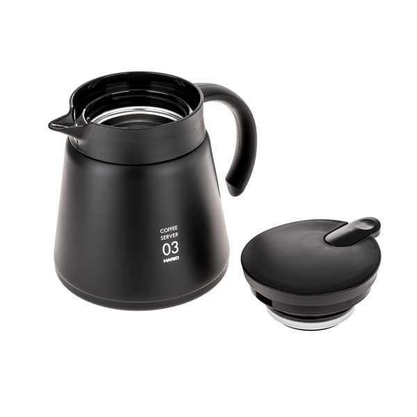 Hario Insulated Stainless Steel Server V60-03 Black - 800ml