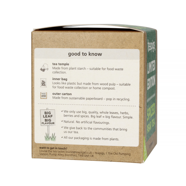 teapigs - Spiced Pear Tea - 10 tea temples