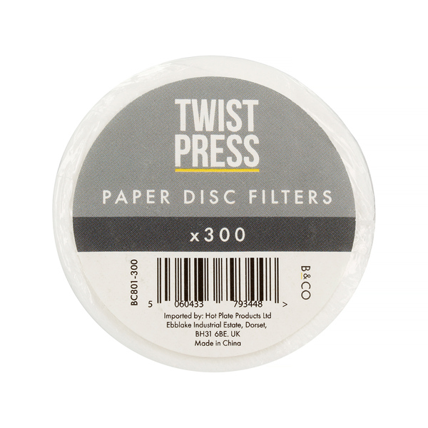 Barista & Co - Twist Press Disc Paper Filters - Pack of 300