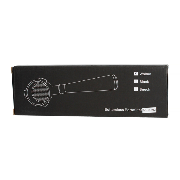 Barista Space - 53mm Breville Bottomless Portafilter - Walnut
