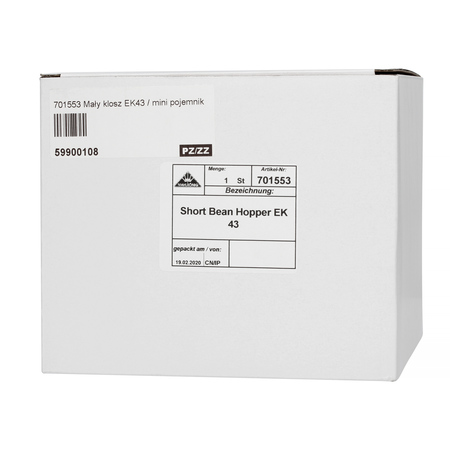 Mahlkönig EK 43 Short Hopper Black 250gr
