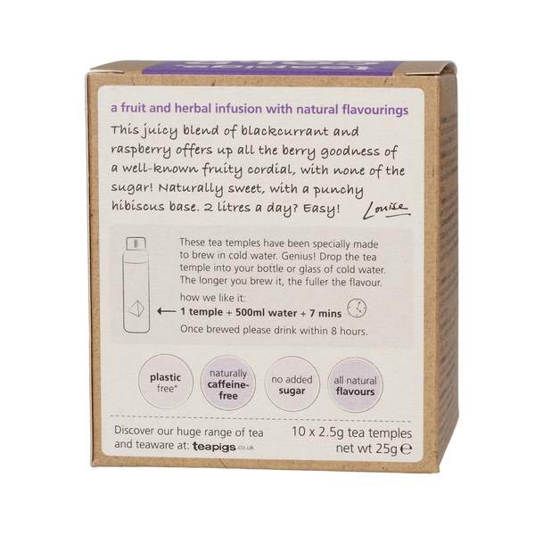 teapigs Blackcurrant & Raspberry - Cold Brew 10 tea bags
