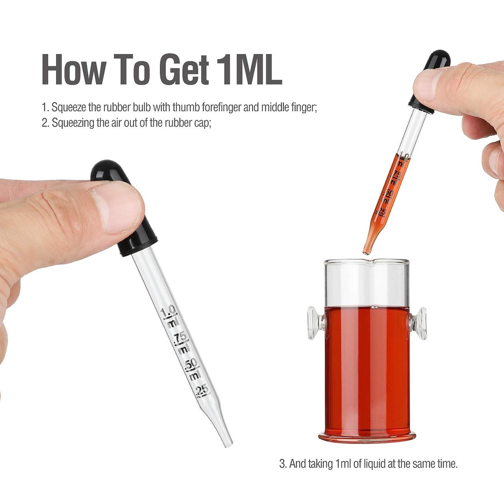 Glass pipette 1ml (20pcs)