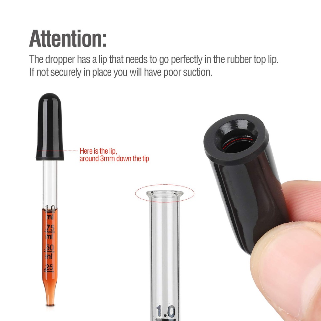 Glass pipette 1ml (20pcs)