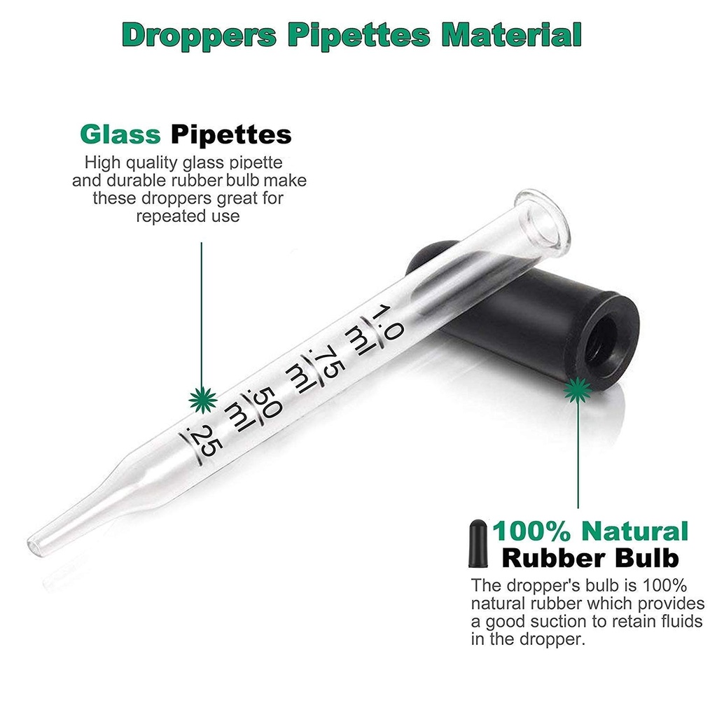 Glass pipette 1ml (20pcs)
