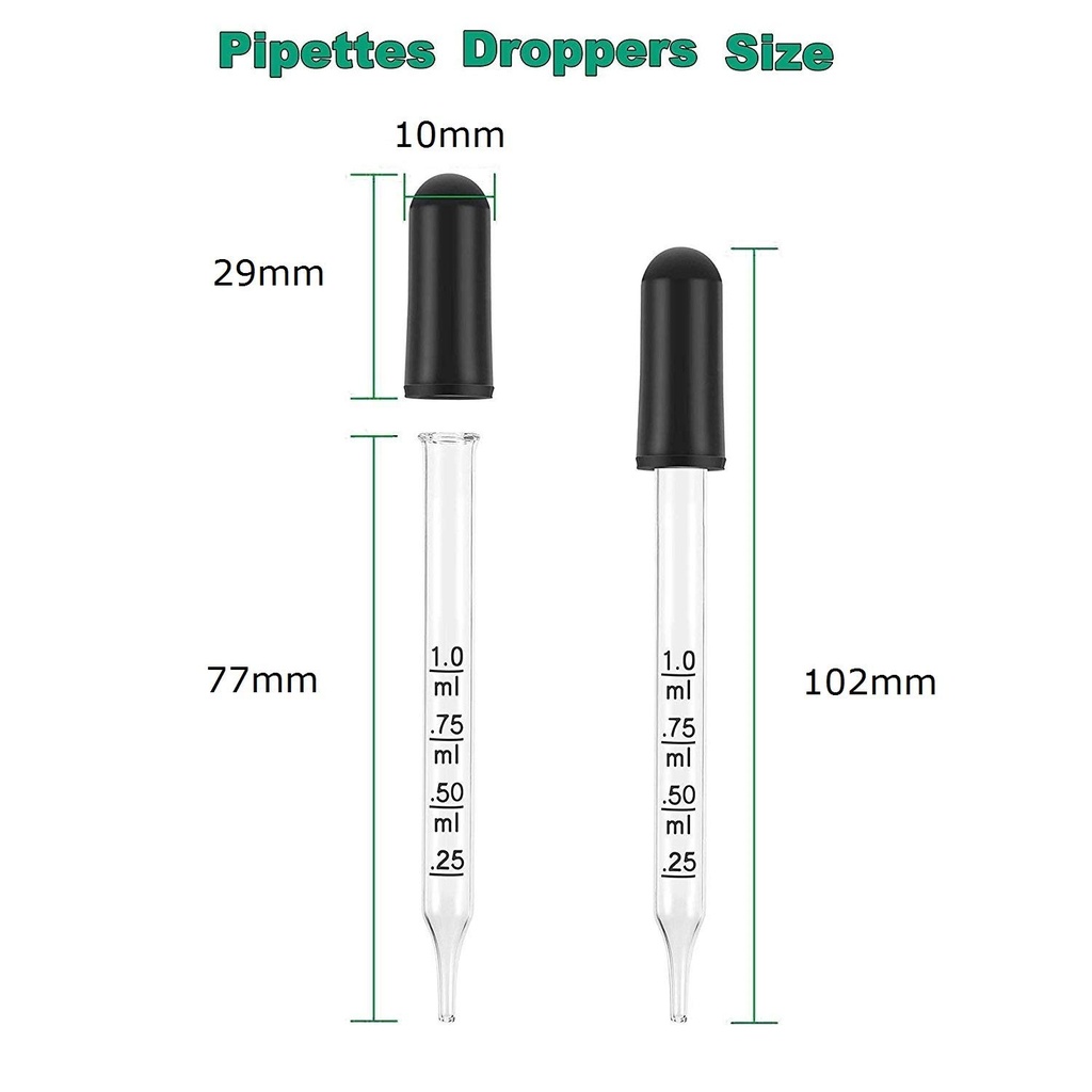 Glass pipette 1ml (20pcs)