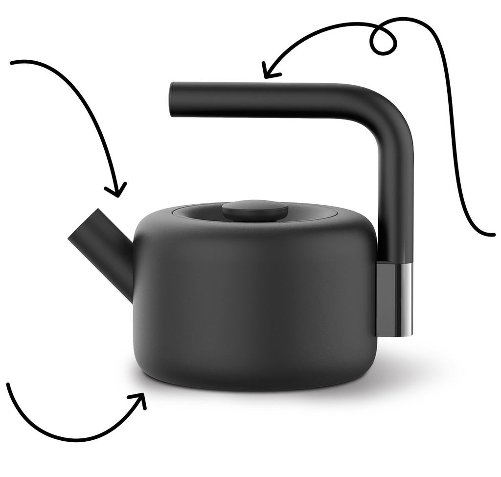 Fellow Clyde stovetop kettle 1,7 L black