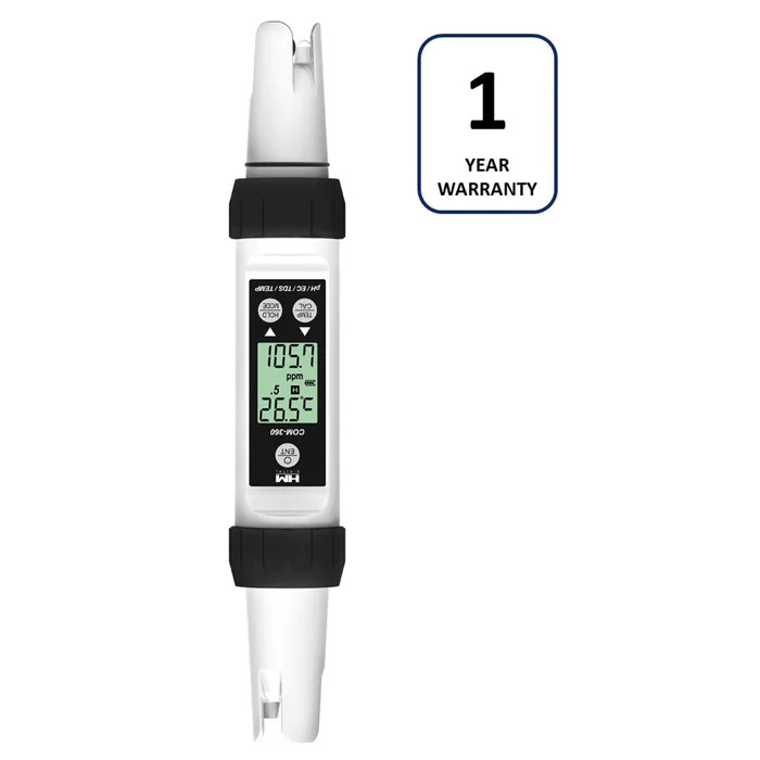 Waterproof Professional Series pH/EC/TDS/Temp Meter / HM Digital COM-360
