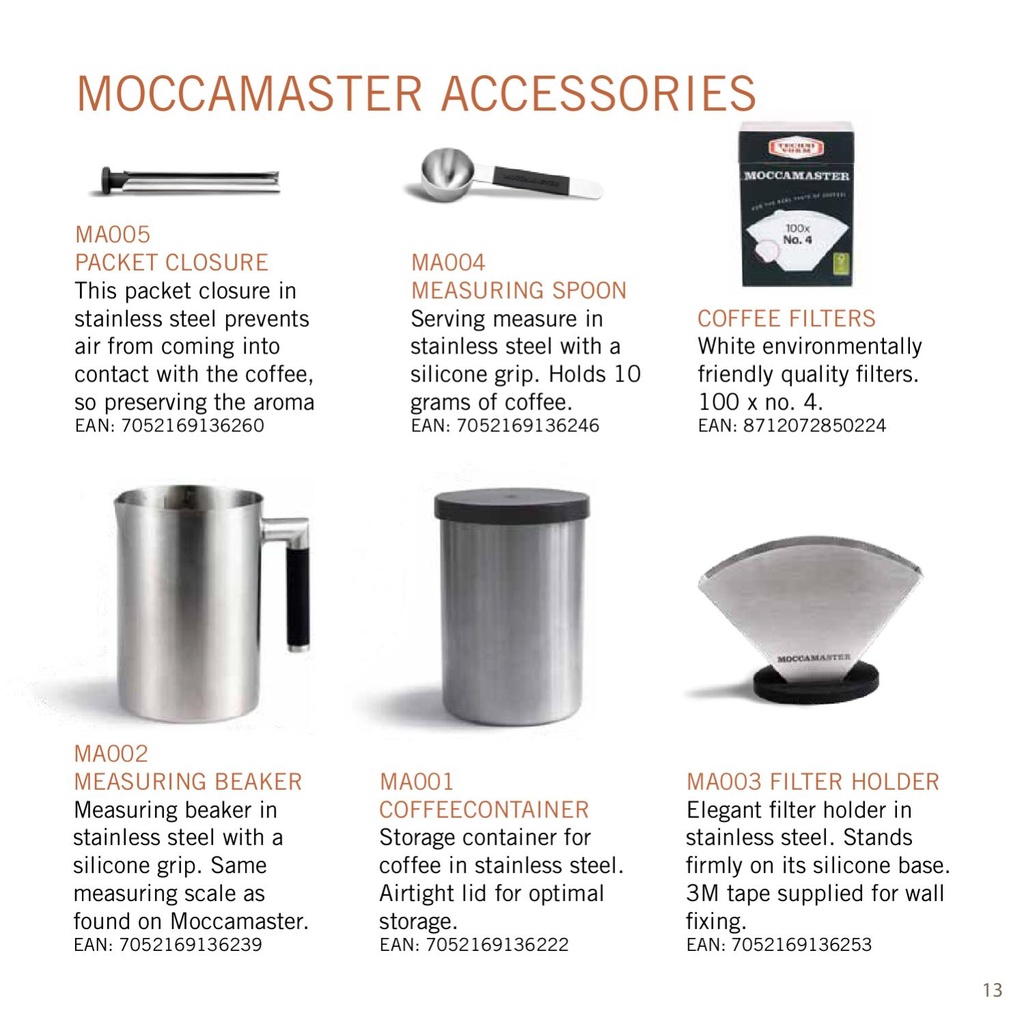 Moccamaster Coffee box (canister) stainless steel