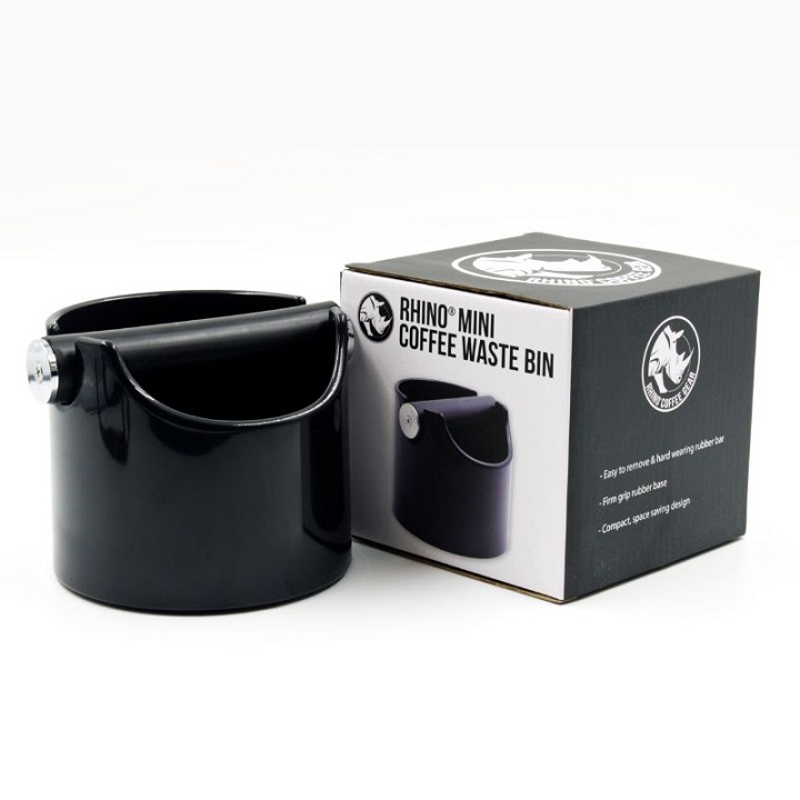 Rhino Coffee Gear Compact Knock Bin - Black