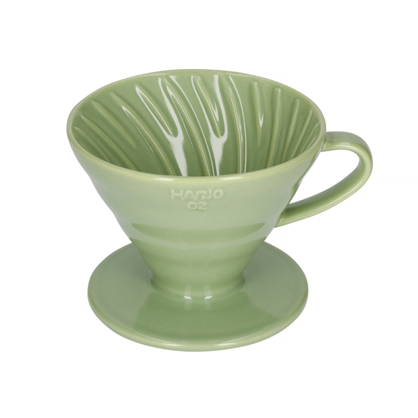 Hario V60 02 Ceramic Coffee Dripper Smokey Green
