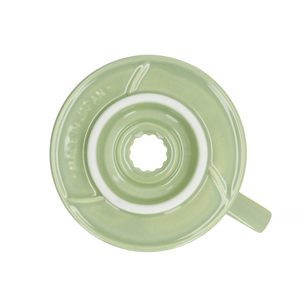 Hario V60 02 Ceramic Coffee Dripper Smokey Green