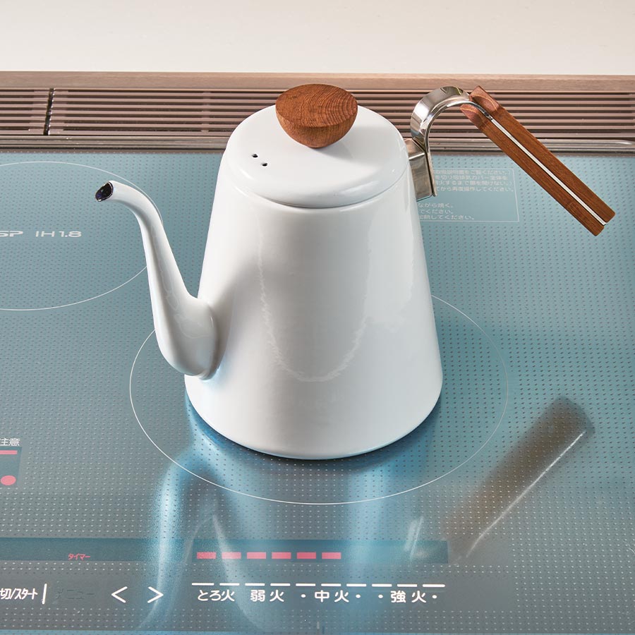 Hario Bona Coffee Enamel Drip Kettle - 0,8l