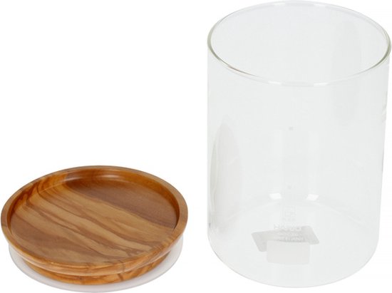 Hario - Glass Canister - Olive Wood 800ml