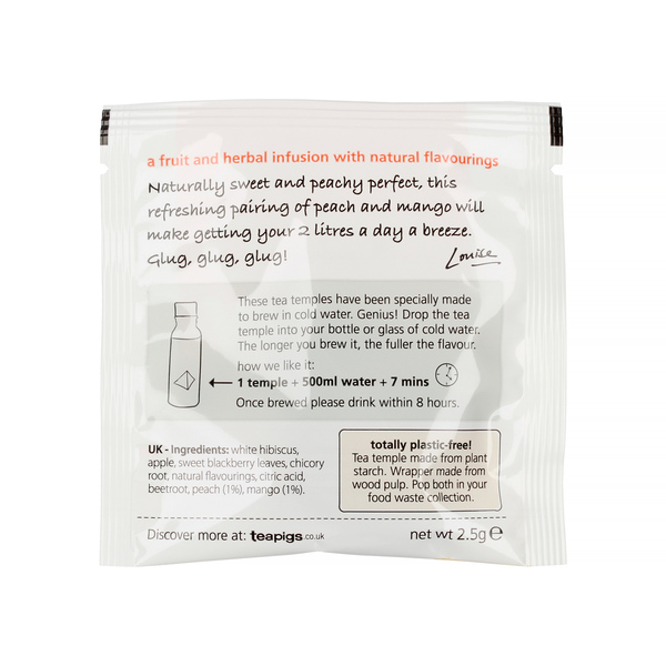 teapigs Peach & Mango Cold Brew - Tea Bag (Box of 50pcs)
