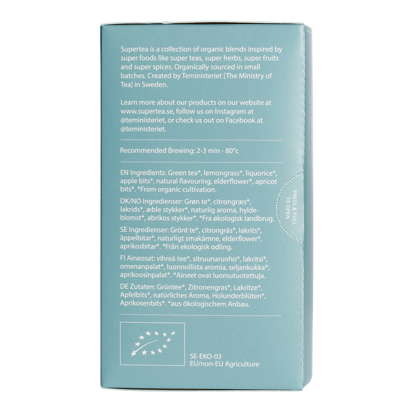 Teministeriet - Supertea Apple Elderflower Organic - 20 Tea Bags