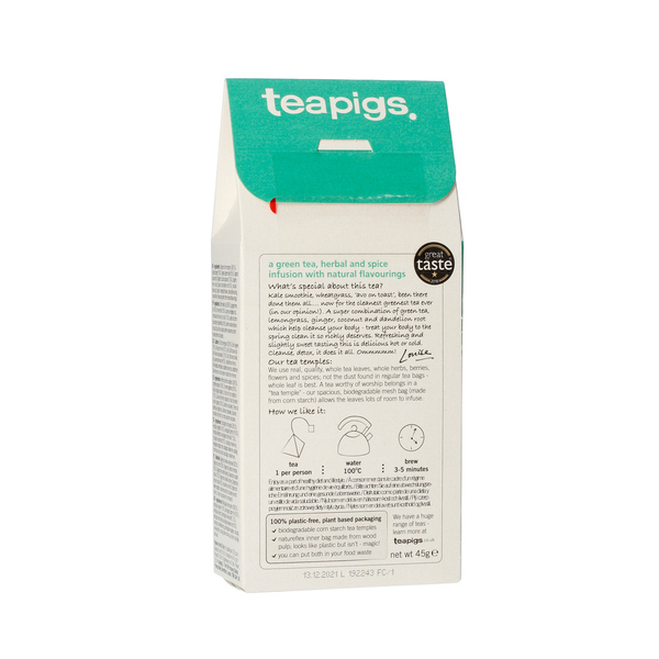 teapigs Cleanse - Detox Tea 15 Tea Bags