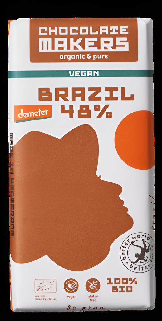 Chocolatemakers - Demeter Brazil - Vegan 48% (box of 10 bars)
