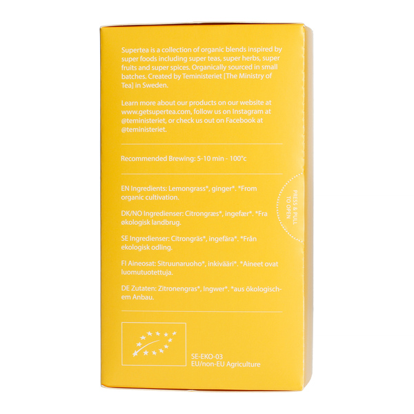 Teministeriet - Supertea Lemongrass Ginger Organic - 20 Tea Bags