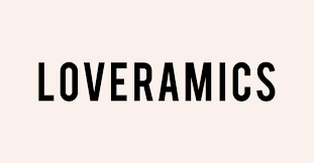 Loveramics - Twisted Latte Glass 360 ml - Black