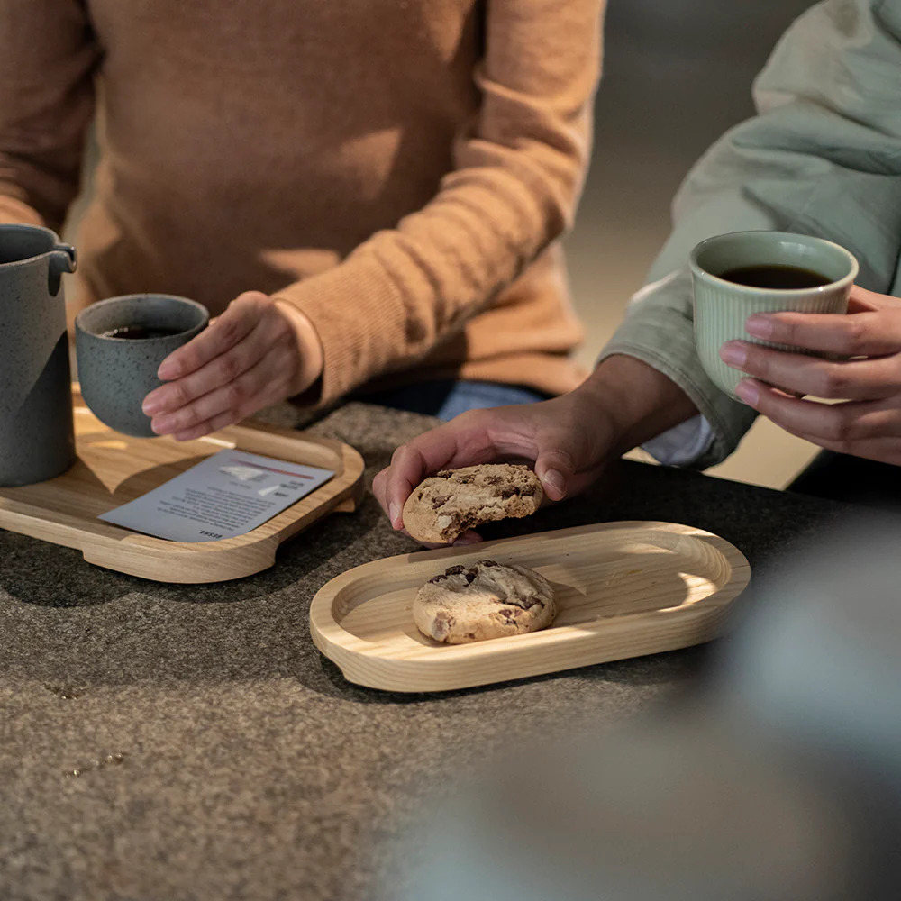 Loveramics ER-GO! System - Oval Wood Platter (S) 22cm (Natural)