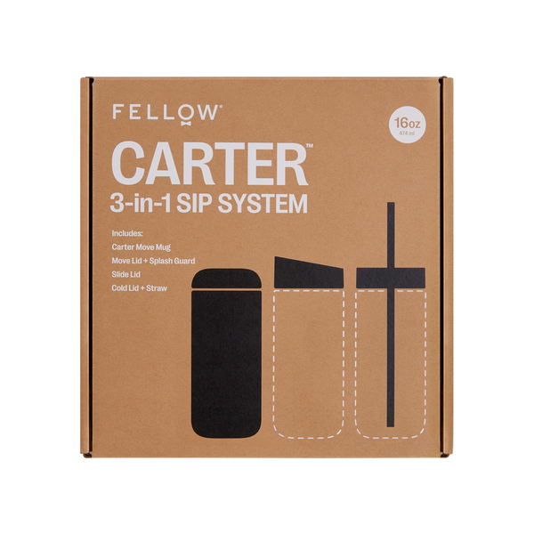 Fellow - Carter Move Mug 3 in 1 - Insulated Mug + 3 Lids Stone Blue 473ml (copy)