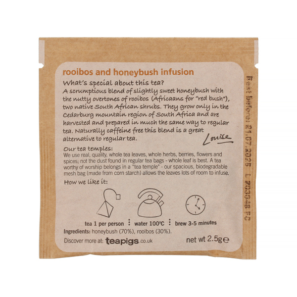 teapigs Honeybush & Rooibos - Tea Bags (1 envelope)