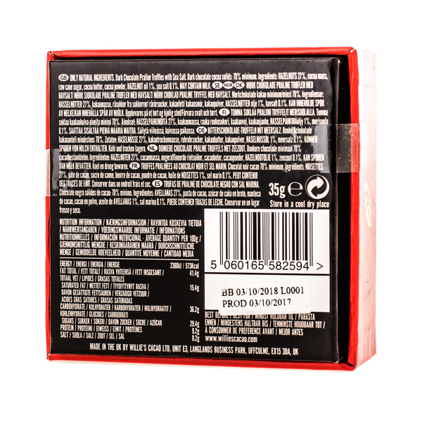 Willie's Cacao - Praline Truffles Dark Chocolate