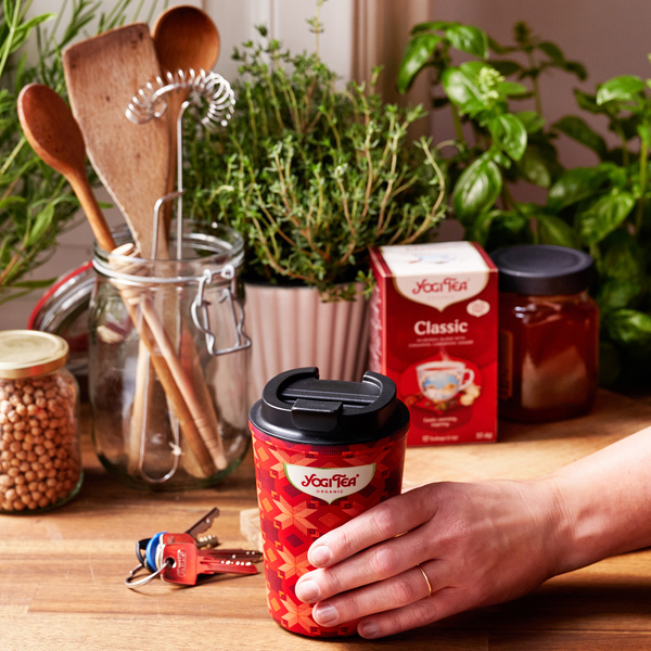 Yogi Tea - Thermal mug and Classic 17 Tea Bags - Set