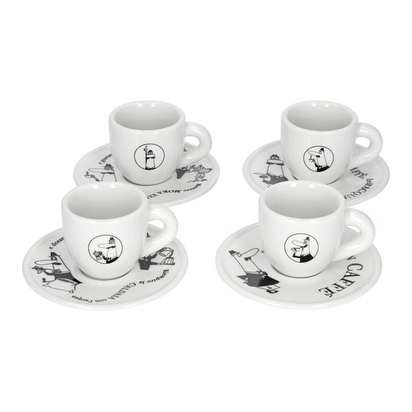 Bialetti Carousel - Set of 4 cups with a saucer