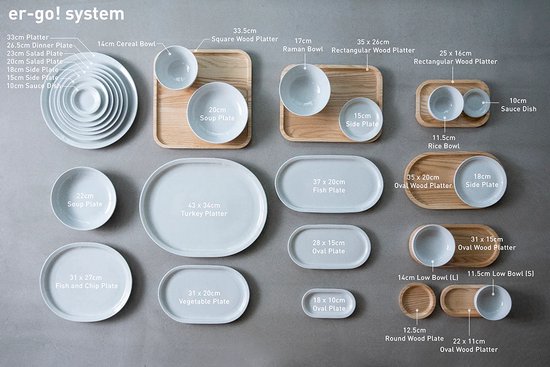 Loveramics ER-GO! System - Solid Ash Wood
Platter (S) 31cm (Natural)