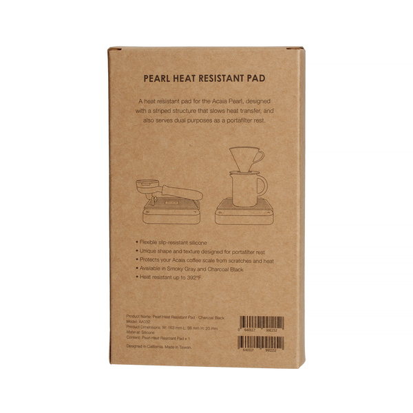 Acaia Pearl Heat Resistant Pad - Charcoal Black