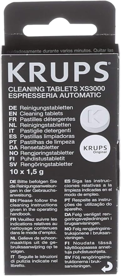 Krups Cleaning Tablets XS3000 (for automatic espresso machines)