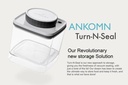 Ankomn Vacuum Container Turn-N-Seal 2.4L - UV 40% black