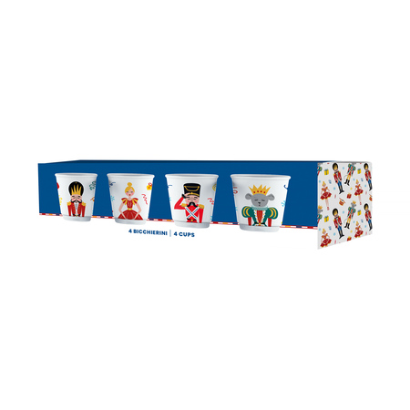 Bialetti - Set of 4 Nutcracker Espresso Cups