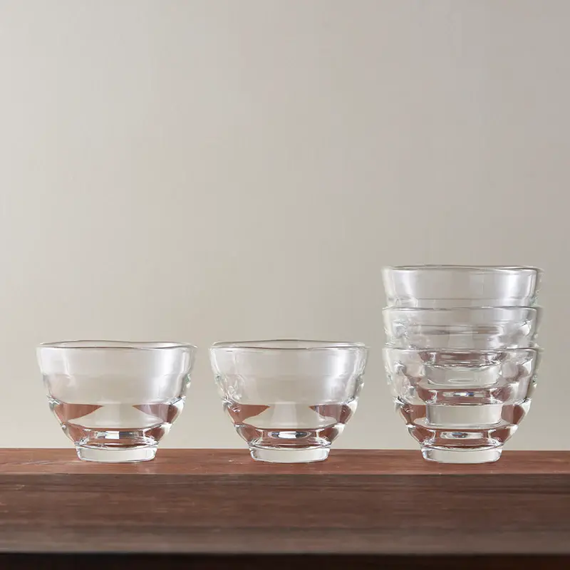 HU-3012 Heatproof Yunomi Glass Cup, 5pcs Set 2.webp