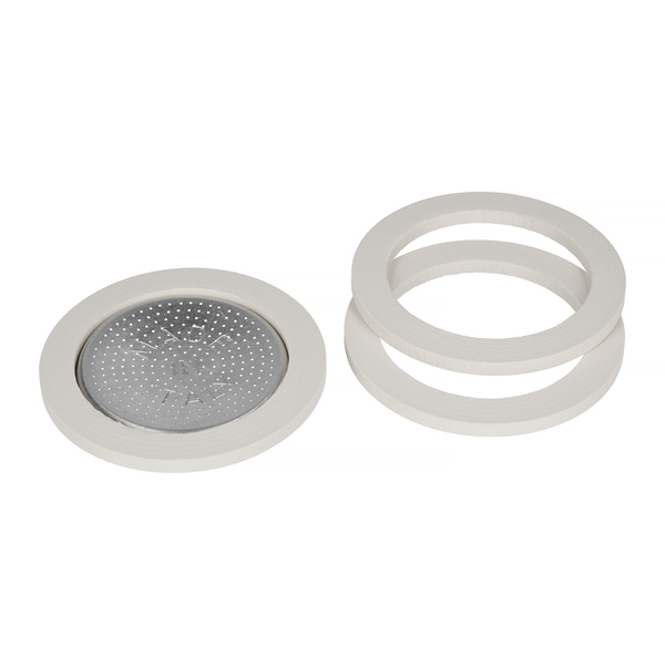 Bialetti - 3 Seals + Sieve for 2tz Aluminium Coffee Makers