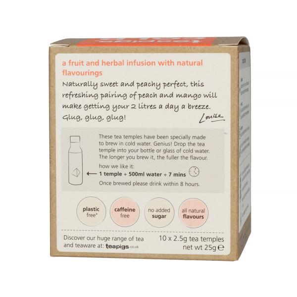 teapigs Peach & Mango - Cold Brew 10 Tea Bags