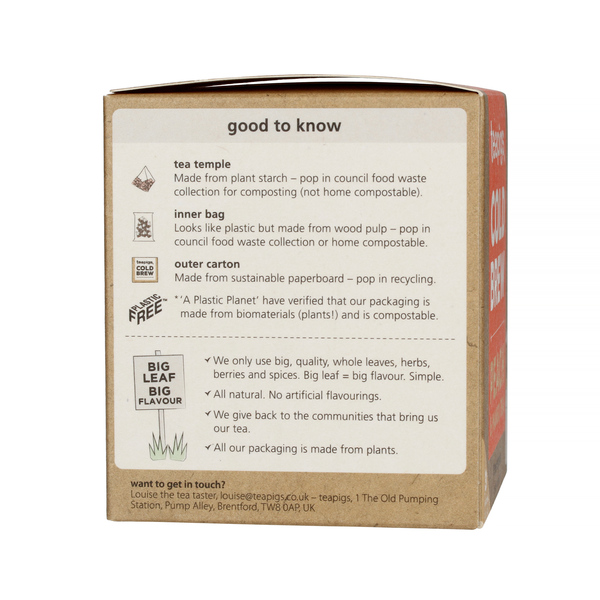 teapigs Peach & Mango - Cold Brew 10 Tea Bags