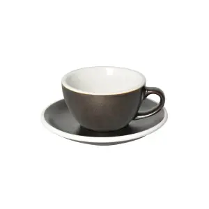 Loveramics - Cappuccino Cup 250ml (Gunpowder).webp